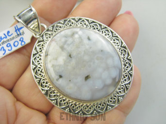 bwe3908 CUDOWNY Unikat Duży Wisior Zawieszka 24 g!! KOJĄCA moc natury JASPIS KRAJOBRAZOWY Srebro 925 #