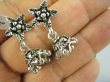 bke1258 Delikatne piękne TANCERKI Z BOLLYWOOD !!! Orientalne CUDNE Kolczyki na sztyft Całe ze Srebra SREBRO 925 - 2