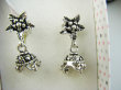 bke1258 Delikatne piękne TANCERKI Z BOLLYWOOD !!! Orientalne CUDNE Kolczyki na sztyft Całe ze Srebra SREBRO 925 - 6