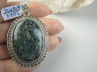 bwe3852 ZIELONA WYSPA !!!! Zabójczo Piękny Duży 21 g !!! Długi 6.1 cm !!! Wisior kojący zielony JASPIS - uspokaja duszę Srebro 925 # - 4