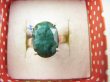 bpee4372 PIĘKNY LUX Pierścień Pierścionek OKAZ Szmaragd Indyjski Szmaragdy r.13 Srebro 925 - 2