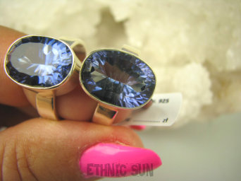 bpee3860 UNIKAT CACKO Delikatny Pierścień z nocnym Mystic Topazem (NIGHT) w lśniącej oprawie Mystic Topaz NIGHT r.17 SREBRO 925 #