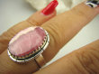 bpe8014 Pastelowa Słodzinka śliczny  Delikatny Pierścień Różowy RODOCHROZYT - kamień miłości r.17 Srebro 925 # - 4