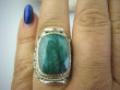 bpee3248 SZMARAGDOWY KLEJNOT - Pierścień Zielony Szmaragd Indyjski Szmaragdy r.18 Srebro 925 # - 2