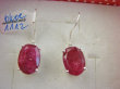 bkee1112 MALINOWE Lśniące Kolczyki z RUBINAMI - RUBIN INDYJSKI Kamień MIŁOŚCI Rubiny Srebro 925 - 6