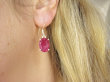 bkee1112 MALINOWE Lśniące Kolczyki z RUBINAMI - RUBIN INDYJSKI Kamień MIŁOŚCI Rubiny Srebro 925 - 4