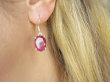 bkee1112 MALINOWE Lśniące Kolczyki z RUBINAMI - RUBIN INDYJSKI Kamień MIŁOŚCI Rubiny Srebro 925 - 7