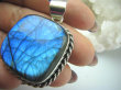 bwe2683  MAX BLASK Magicznie PIĘKNY gruby wisior 23 G! WIELOBARWNY LABRADORYT Spektrolit - kamień Zorzy Polarnej SREBRO 925 # - 9