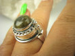 bpe7889 Biżuteria Orientalna Piękny Sekretnik UNIKAT !!! Otwierany Pierścień na zdjęcia Labradoryt Spektrolit - kamień Zorzy Polarnej r.19 Srebro 925 # - 4