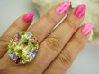 bpee4626 Wooow BOSKO PIĘKNY WIELOBARWNY Lux Pierścień Pierścionek naturalny Cytryn Lemon, Ametyst, Granaty, Oliwin, Blue Topaz r.17 SREBRO 925 # - 7