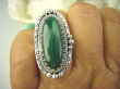 bpe8286 Biżuteria Egzotyczna !!! Cudowny Pierścionek Pierścień MALACHIT - pobudza kreatywność r.17 Srebro 925 # - 4