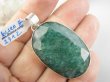 bwee2312 SZMARAGDOWY Duży Okaz 17 gramów !! 4.8 cm Wisior Zawieszka Szmaragd Indyjski Szmaragdy KAMIEŃ MIŁOŚCI lśniące Srebro 925 # - 7