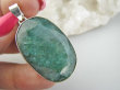 bwee2312 SZMARAGDOWY Duży Okaz 17 gramów !! 4.8 cm Wisior Zawieszka Szmaragd Indyjski Szmaragdy KAMIEŃ MIŁOŚCI lśniące Srebro 925 # - 12