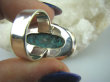 bpe5922  Turkusowy  CHRYZOKOLA AZURYT  RZADKOŚĆ - Piękny Kolor !!! Klasyczny Pierścień r.15 Srebro 925 # - 7