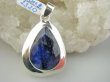 bwee2320 SZAFIROWA LŚNIĄCA HRABIANKA !!!! Wisior Zawieszka SZAFIR Indyjski - WIERNOŚĆ związkach , Stres, choroby oczu ciśnienie , Szafiry lśniące Srebro 925 # - 9