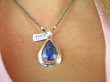 bwee2320 SZAFIROWA LŚNIĄCA HRABIANKA !!!! Wisior Zawieszka SZAFIR Indyjski - WIERNOŚĆ związkach , Stres, choroby oczu ciśnienie , Szafiry lśniące Srebro 925 # - 4