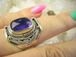 bpe8905 Biżuteria Egzotyczna Pierścień Pierścionek naturalny fioletowy Ametyst - kamień mądrości r.16 Srebro 925 # - 3