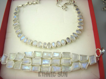 bb3817 WSPANIAŁA Tęczowa WIELOBARWNA Szeroka DUŻA Aż 61 gramów, 25 sztuk kamieni regulowana max 24cm Bransoleta Szlifowany Kamień Księżycowy Srebro 925 #