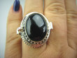 bpe5183 Piękny Duży Sekretnik Pierścień na Zdjęcia lub Marzenia Czarny Onyks - regeneruje SERCE, EGZEMY, PAMIĘĆ r.23 Srebro 925 # - 3
