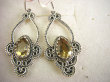 bkee1041 BOSSKO PIĘKNE EGZOTYCZNE !!!!  Lekkie Ażurowe Kolczyki z Cytrynami CYTRYN - kamień antycukrzycowy Srebro 925 - 6