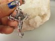 bwe3465 Piękny AŻUROWY Długi 6.2 cm Duży WISIOR cały ze srebra Krzyż Jezus Chrystus - symbol wiary w przebaczenie SREBRO 925 # - 7