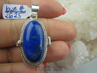 bwe2625 Egipska Piękność !!! Medalion Sekretnik Otwierany Duży Wisior na ZDJĘCIA LUB MARZENIA królewski LAPIS LAZULI - strażnik prawdy i mądrości Srebro 925 #