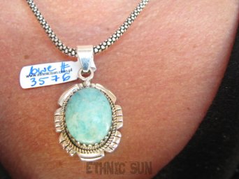 bwe3576 LAZUROWA AMAZONKA !!!! Delikatny Wisior lazurowy AMAZONIT - kamień marzeń i realizacji Srebro 925 #