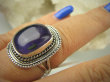 bpe7016 BIŻUTERIA ORIENTALNA !!! Egzotyczny Pierścień Ametyst - kamień mądrości r.17 Srebro 925 # - 5