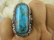 bpe6607 CUDO Kolos NASZ PROJEKT wzór !!! Duży Masywny 30 G !!! PIERŚCIEŃ Turkusowy TURKUS MIEDZIANY MIEDZIOWY r.18 Srebro 925 # - 8