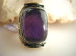 bpe3047 BIŻUTERIA ORIENTALNA !!! Egzotyczny Pierścień Ametyst - kamień mądrości r.16 Srebro 925 # - 2