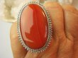 bpe9195 FENOMENALNY Duży OKAZ 26G!!  Regulowny Pierścień Pierścionek AGAT KARNEOLOWY kamień spokoju r.16, r.17, r.18, r.19 Srebro 925 # - 4