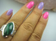 bpe4979 CUDOWNA MARKIZA - POSZUKIWANY OKAZ JUBILERSKI Pierścień naturalny Malachit - pobudza kreatywność r.23 zdobiona cudna obrączka Srebro 925 # - 5