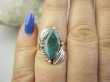 bpee4441 Piękny Delikatny  Pierścień Pierścionek Szmaragd Indyjski  Szmaragdy r.17 Srebro 925 - 3