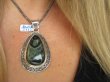 bwe3112 ZIELONA WYSPA !!!! Zabójczo Piękny Duży 22 gramy !!! Długi 6,5 cm !!! Wisior kojący zielony JASPIS - uspokaja duszę Srebro 925 # - 2