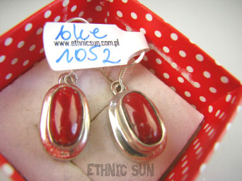 bke1052 Koralowe Gałązki !!!  Orientalne Kolczyki z Koralami KORAL - pobudza strumień miłości Srebro 925