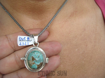 bwe2325 Duży 16 g !!! Sekretnik MEDALION Na Zdjęcia lub Marzenia Piękny otwierany Wisior Turkus - opiekun ciała i duszy Turkusy Srebro 925 #