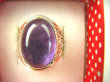 bpe8337 Delikatny Pierścień Pierścionek naturalny Fioletowy Ametyst - kamień mądrości r.16 ażurowa obrączka Srebro 925 # - 2
