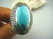 bpe2707 SKÓRA WĘŻA !!!! Biżuteria Orientalna - Niezwykły OKAZ Pierścień  TURKUS ARIZONA Turkusy r.21/ r.22 Srebro 925 # - 10