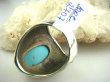 bpe2707 SKÓRA WĘŻA !!!! Biżuteria Orientalna - Niezwykły OKAZ Pierścień  TURKUS ARIZONA Turkusy r.21/ r.22 Srebro 925 # - 8