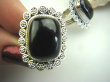 bpe4386 PIĘKNY OKAZ !!!  Duży i śliczny Pierścień Pierścionek czarny ONYKS regeneruje SERCE, EGZEMY, PAMIĘĆ r.15 Srebro 925 # - 6