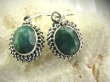 bkee743 Koronkowe  LUX Kolczyki ze szmaragdami indyjskimi SZMARAGD Szmaragdy Srebro 925 - 2