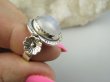 bpe9577 Piękny Delikatny Egzotyczny Pierścień Pierścionek Kamień Księżycowy r.13 Srebro 925 # - 8
