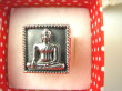 bpe8980 Sygnet Pierścień Pierścionek ze srebra Amulet Medytujący Budda BHUMISPARHA MUDRA przywołanie ziemi na świadka Bhumisparsha mudra r.21/ r.22 SREBRO 925 # - 13