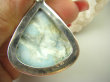 bwe3510 DUŻY WISIOR 24g Naturalny rzadki kamień LARIMAR kamień ANIELSKI czakra gardła lśniące SREBRO 925 # - 7