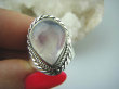 bpe5746 Biżuteria Egzotyczna - Przeświecająca Kropla w odcieniu błękitu  !!! Delikatny Pierścień Kamień Księżycowy r.17/ r.18 Srebro 925 # - 7
