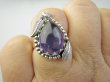 bpe9384 Czarodziejsko Piękny Orientalny Pierścień Pierścionek z Ametystem Ametyst - kamień mądrości r.16 Srebro 925 # - 6