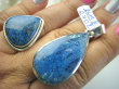 bwe2702 Klasyczny Wisior Duża Kropla naturalny niebieski AZURYT - wzmacnia koncentrację Srebro 925 # - 3