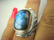 bpe8179 Biżuteria Orientalna !!! Egzotyczny Pierścień LABRADORYT Spektrolit - kamień Zorzy Polarnej r.14 SREBRO 925 # - 5