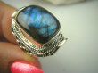 bpe8179 Biżuteria Orientalna !!! Egzotyczny Pierścień LABRADORYT Spektrolit - kamień Zorzy Polarnej r.14 SREBRO 925 # - 7