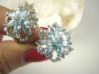 bpee4163 BOSKO PIĘKNA GWIAZDA WIECZORU Pierścień Pierścionek naturalne Blue Topazy, Blue Topaz oraz Cyrkonie r.15 SREBRO RODOWANE 925 # - 2